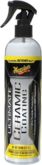 Picture of Meguiar's Ultimate Ceramic Coating - Ultra-Durable Cutting-Edge Ceramic Protection with Excellent Water Beading While also increasing gloss, Slickness, and Concealing Minor Paint Defects - 8oz Spray