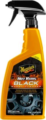 Picture of Meguiar's Hot Rims Black Wheel Cleaner - Powerful Formula to Easily Remove Stubborn Brake Dust & Tough Grime - 24 Oz