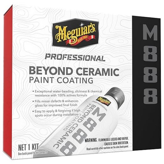 Picture of Meguiar's Professional Beyond Ceramic Paint Coating M888 - Multi-Year Car Ceramic Coating, Easy to Apply and Fills in Minor Defects with Exceptional Water Beading, Slickness, and Chemical Resistance